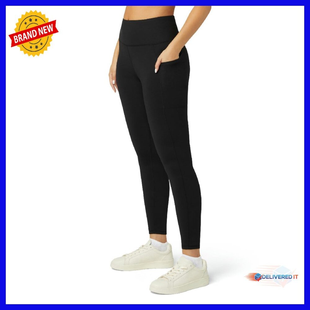 High Waist Workout Leggings With Pockets Tummy Control 4-Way Stretch